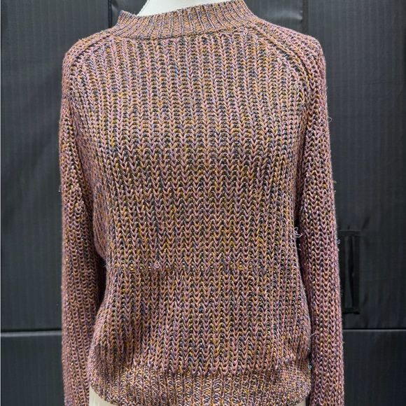 MINKPINK Sweaters - MINKPINK Pink and Brown Knit Sweater